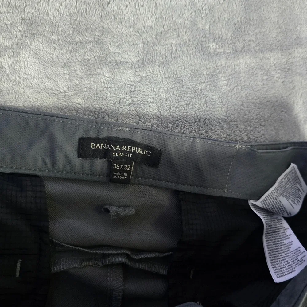 Banana Republic Slim‎ Fit Gray Dress Pants Chinos 36x32